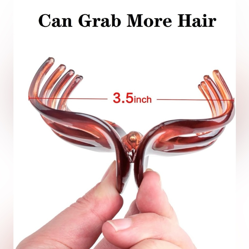 Tortoise Brown Brunette Hair Claw Clip | New | Large - Picture 4 of 7